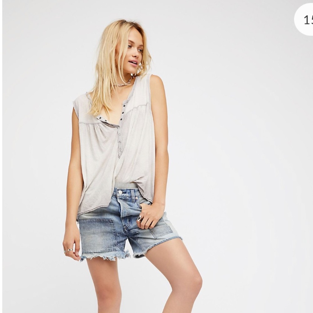 Free People Jean Shorts